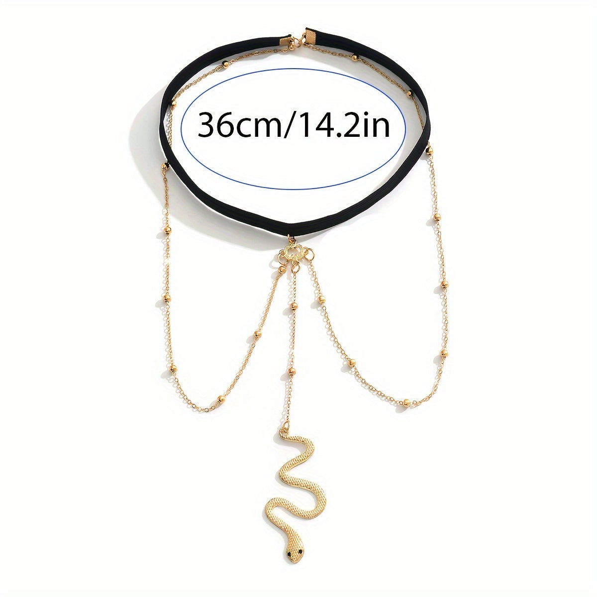 Women's Casual Beach Wind Serpentine Pendant Fashion Leg Loops Sexy Boungeon Cord Beaded Thigh Chain